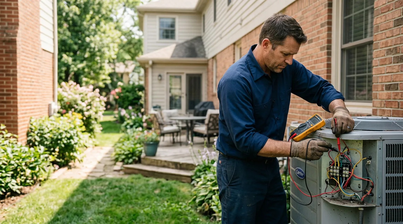 HVAC technician working near Milledgeville, GA
